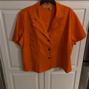 WOMEN’S Gold Flava orange sleeveless blouse size 22